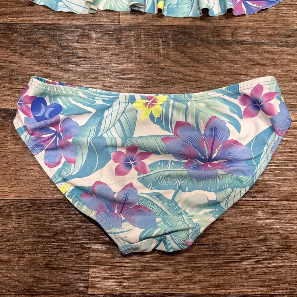 Hurley Kids Tropical Bikini Set - Blue and Purple